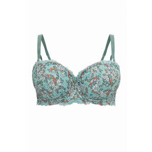 Victoria's Secret body by victoria Green floral lined bra size 34DD